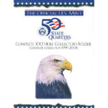 U.S. Mint 50 State Quarters Collector's Folder Complete Collection 1999-2008