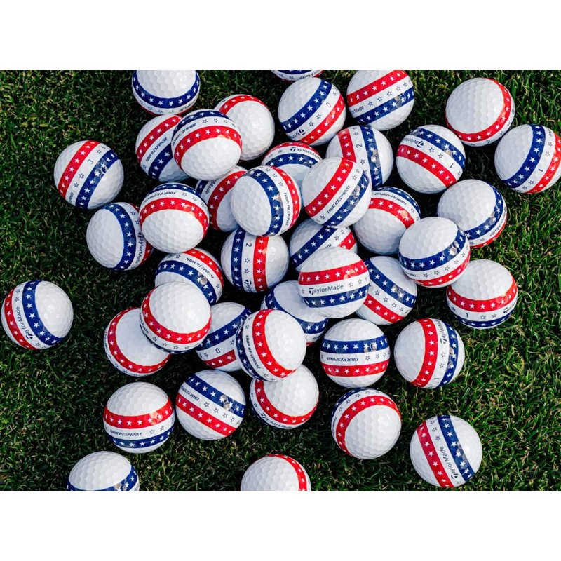 TaylorMade Tour Response Stripe USA Golf Balls 12 Pack – 2025