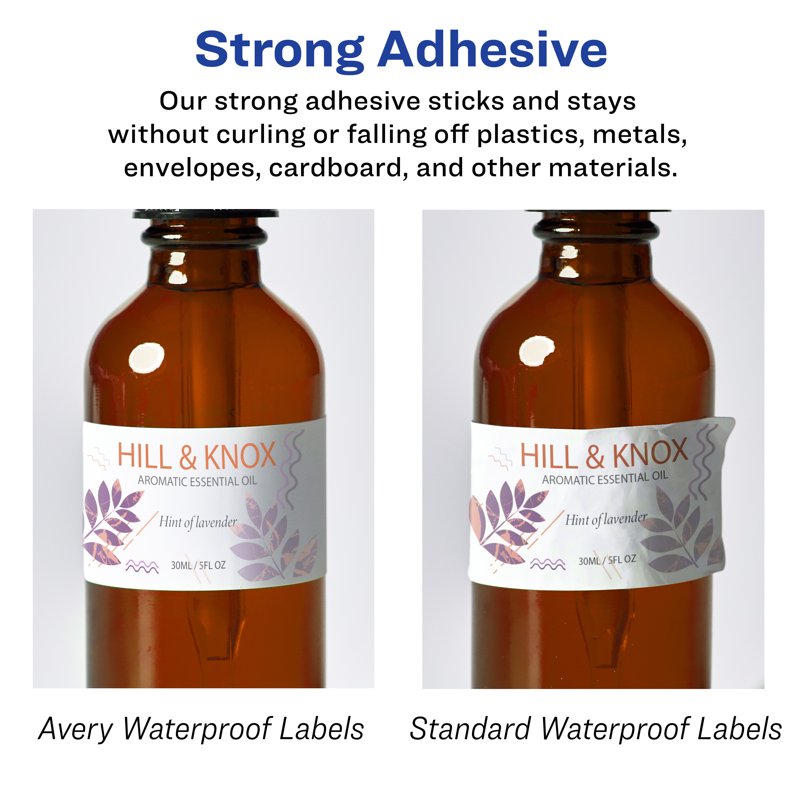 Waterproof White Rectangle Labels - 2x4 Inch Durable Sticker Sheets for Packaging, Food, and Crafts