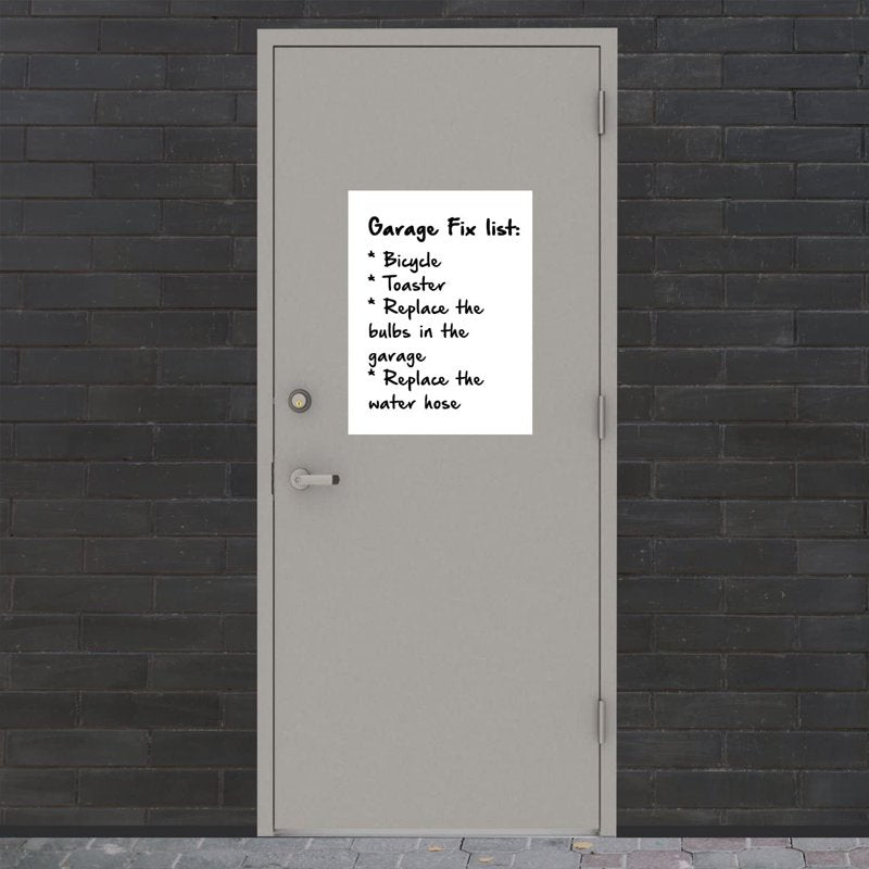 Dry Erase Magnetic Roll - Flexible White Surface for Writing & Wiping, 24 inch Wide