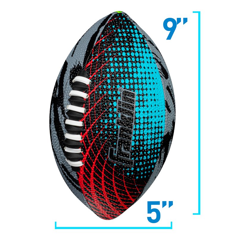 Mini Football for Kids - Soft Foam Cover & Grip Laces - Includes Air Pump