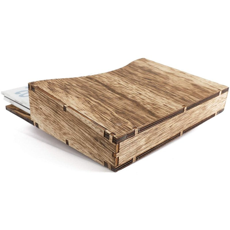Wood Wall Magazine Rack - Rustic Wall Mount Mail & File Organizer - 11.6 x 8.7 in