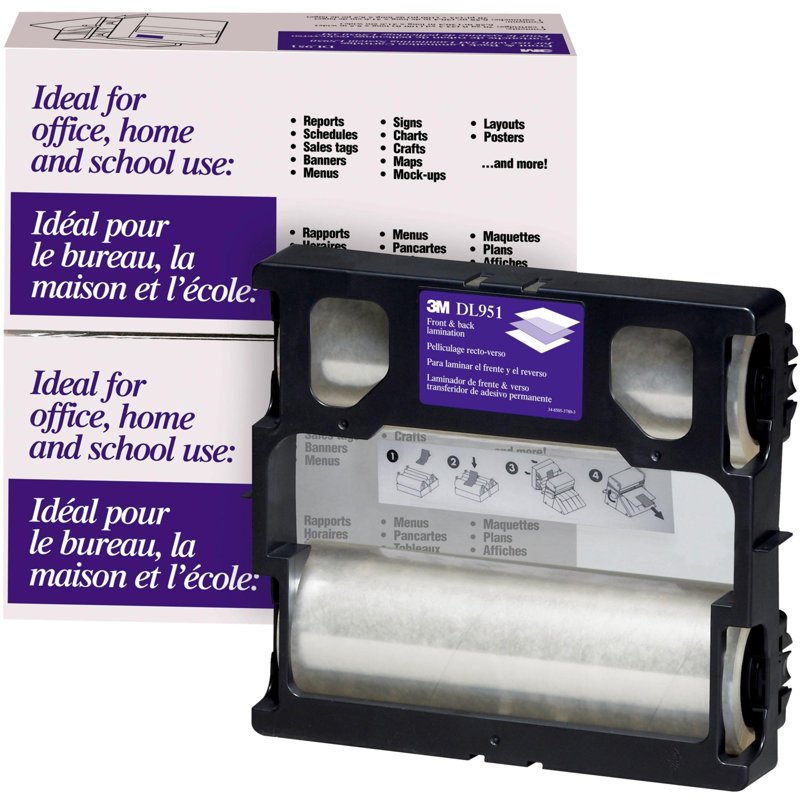 Heat-Free Laminating Refill Cartridge for LS950, Gloss Clear, 8.5 in x 100 ft