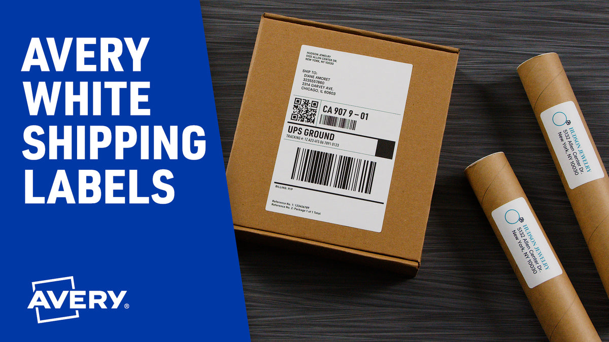 Avery Shipping Labels 3.5 x 5 Inches, 100 Permanent Matte White Labels