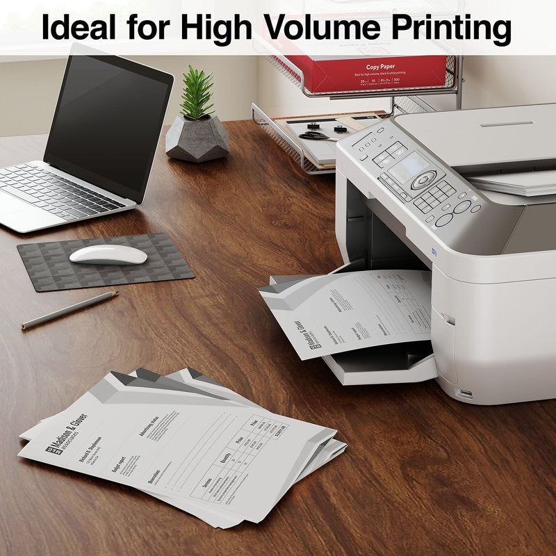 High-Volume Copy Paper 8.5 x 11 Inches 20 lbs Brightness 92 - 4000 Sheets