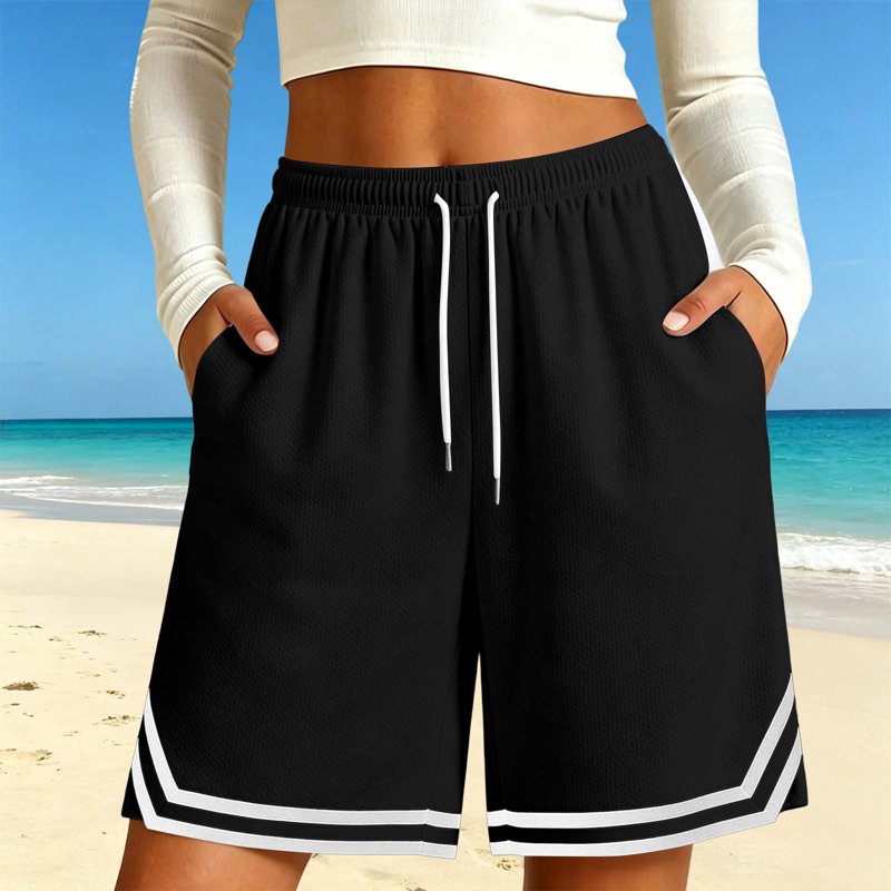 Women's Athletic Basketball Shorts - Quick Dry, Lightweight, Pockets