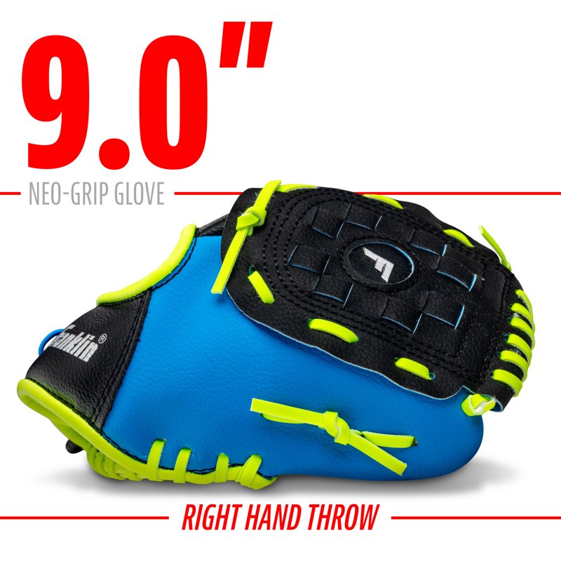 Kids Teeball Glove and Ball Set - Lightweight 9-Inch for Beginners