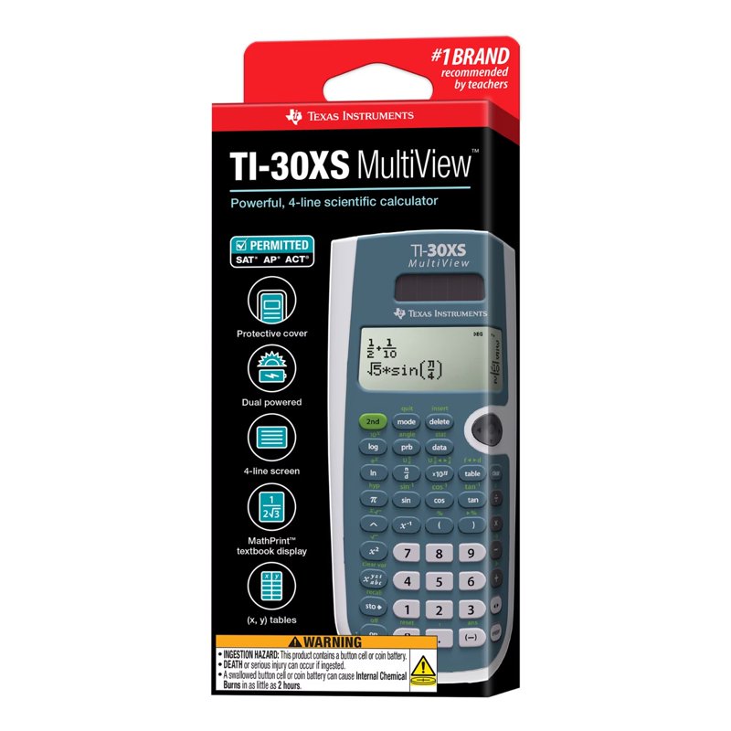 Scientific Calculator with MathPrint and Trigonometry - Black