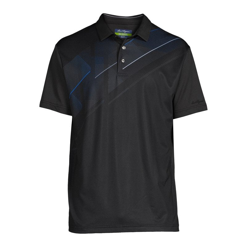 Ben Hogan Diagonal Stripe Golf Polo Shirt - Mens & Big & Tall S-5XL, Caviar