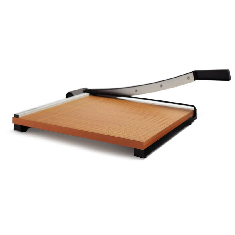 Heavy-Duty Paper Trimmer 15x15 Inch Guillotine Cutter for Office & School