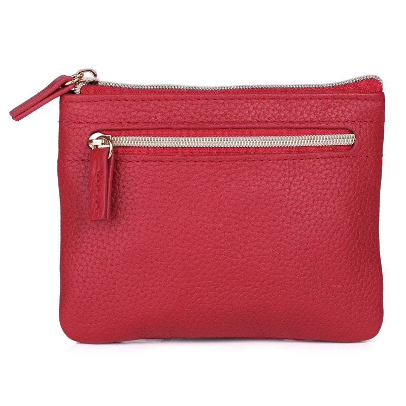 Leather Card & Coin Case with ID Window - Multiple Colors