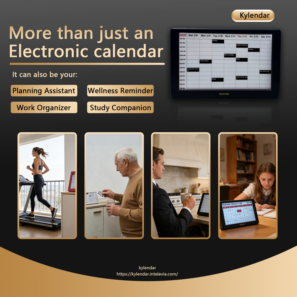7-Inch E-Ink Calendar Display with Schedule & Weather - Minimalist Desk Widget