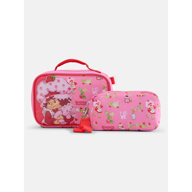 Kids’ Clear Backpack Set with Lunch Bag & Pencil Pouch - Strawberry Shortcake