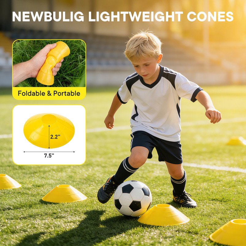 Agility Ladder Training Set with Speed Parachute Hurdles Cones Jump Rope for Sports