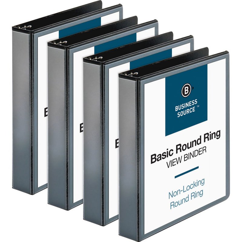 1.5-Inch Round Ring View Binder for Letter Sheets, 350 Capacity