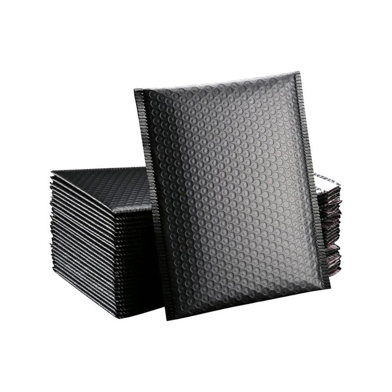 Black Bubble Mailers 13x18cm Padded Shipping Envelopes Pack of 50