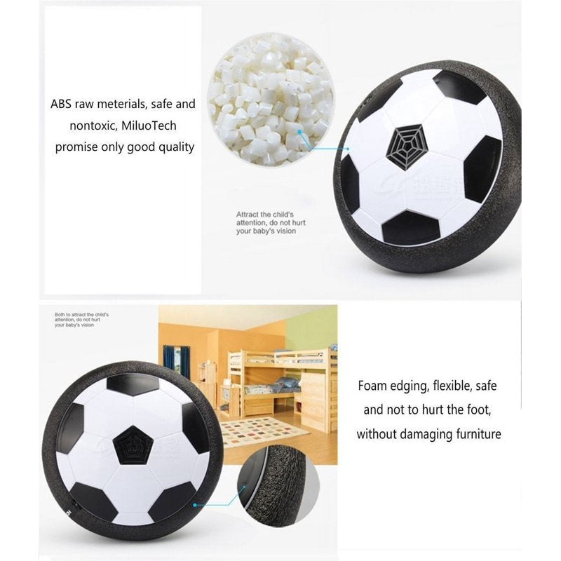 Hover Soccer Ball with LED Lights Indoor & Outdoor Play - Safe Foam Edging