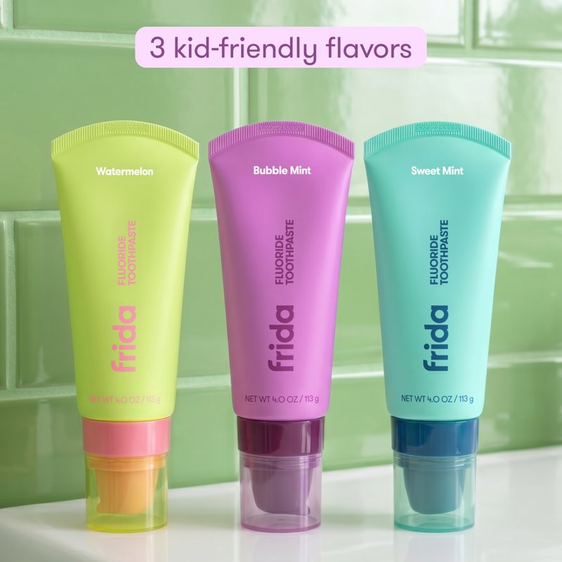 Kids Fluoride Toothpaste with Cavity Protection & Bubble Mint - 4 oz