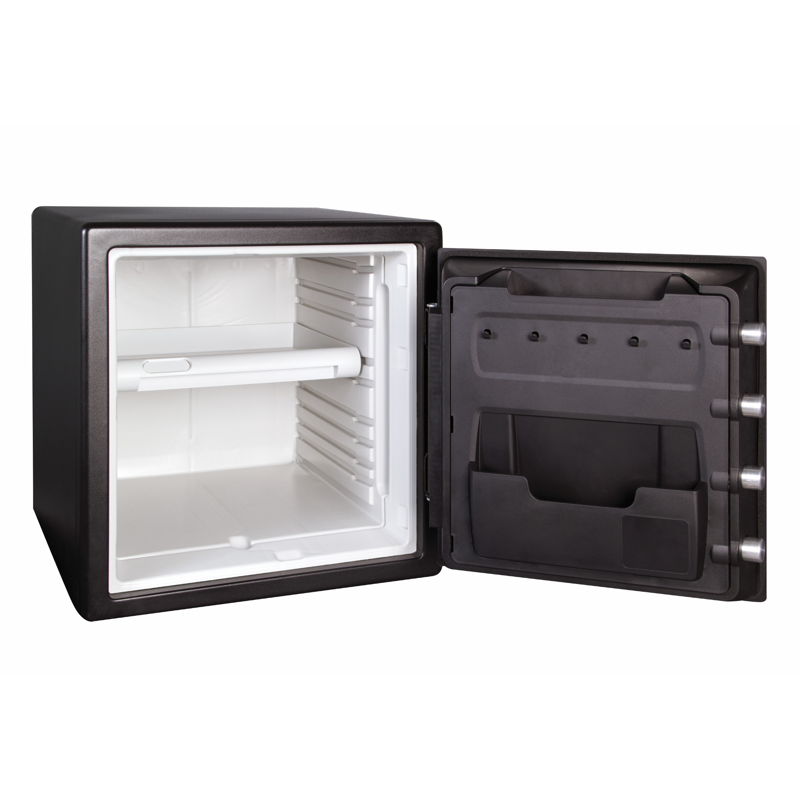 Fireproof Waterproof Security Safe with Touchscreen Alarm 1.2 Cu Ft Black