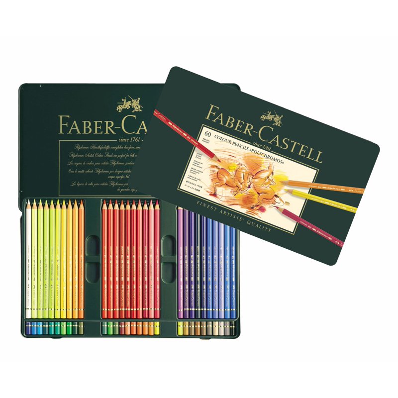 60 Count Artist Color Pencils Set - Professional Quality Art Supplies