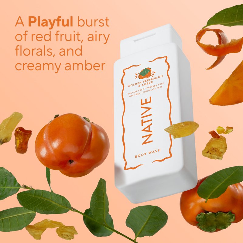 Sulfate-Free Body Wash with Golden Persimmon & Amber - 18 fl oz