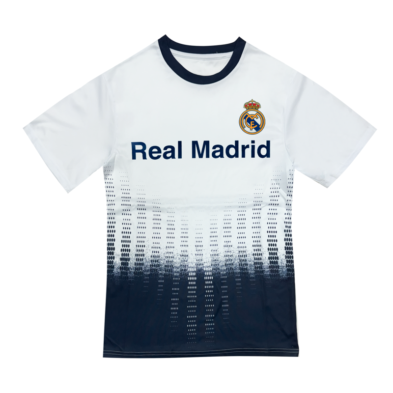 Real Madrid Jersey - White/Navy Polyester Adult S (Variation: S) - Officially Licensed Soccer Shirt
