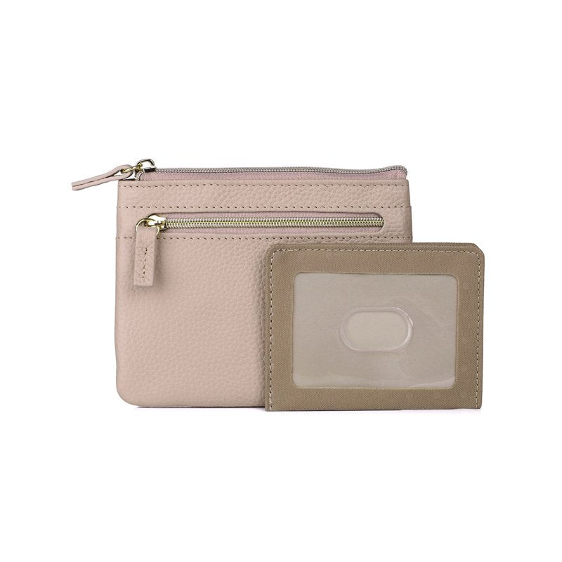 Leather ID Coin Card Case for Women - Multiple Colors