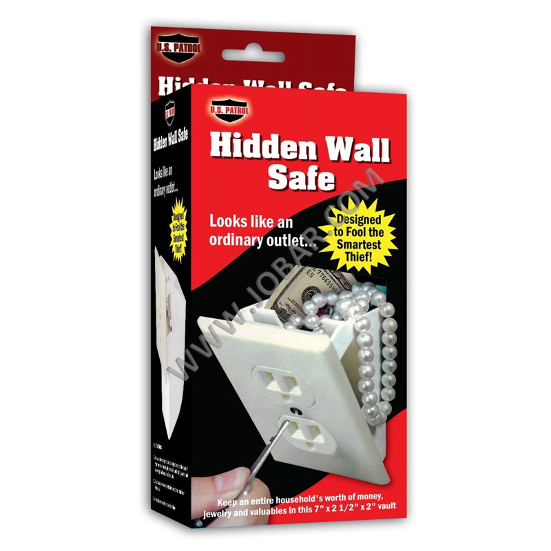 Wall Safe Hidden Outlet Disguise with Saw & Template - 0.4 oz, White