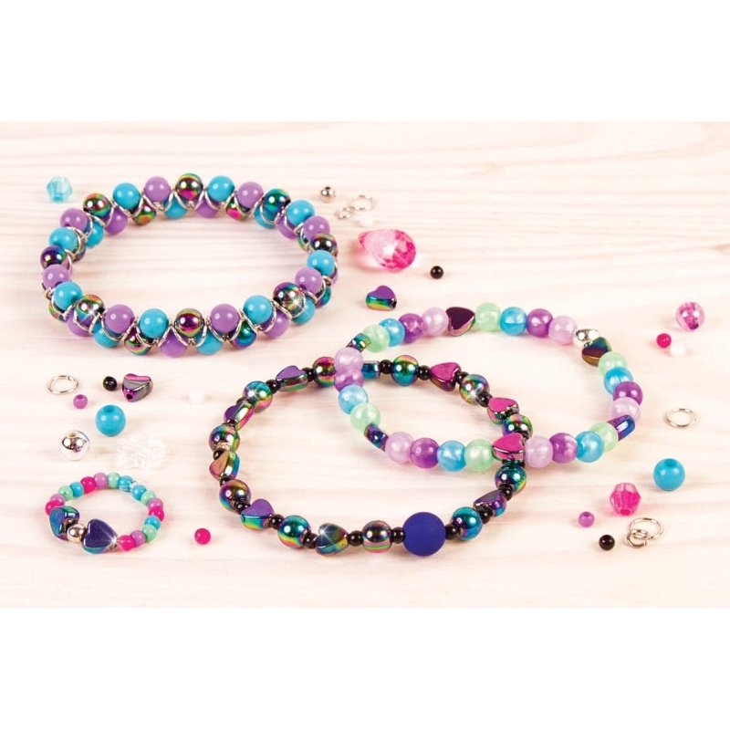 Kids Jewelry Making Kit - 2600 Beads, Beading Cord & Organizer for Ages 8+