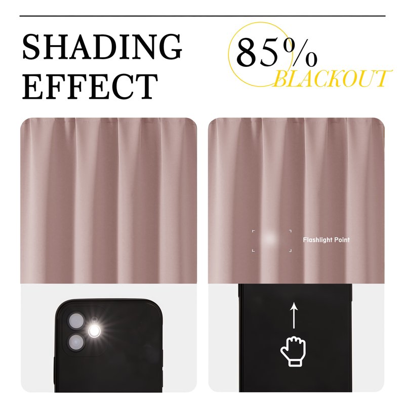Extra Long Blackout Curtain Panels - Thermal Insulated Noise Reducing Room Darkening Drapes for Living Room & Bedroom