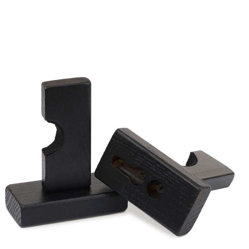 Baseball Bat Wall Mount Holder with Felt Liner - Solid Wood Display Rack for Fans & Collectors