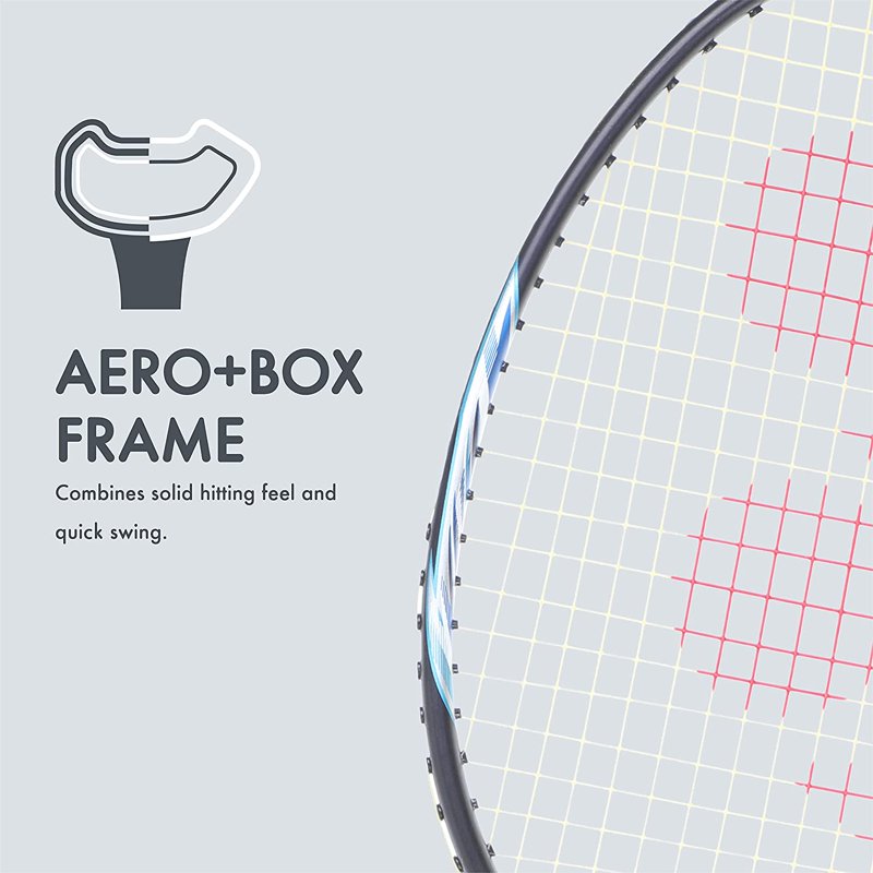 Lightweight Graphite Badminton Racket with Isometric Head and Flexible Shaft