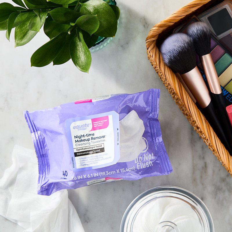 Night-time Makeup Remover Cleansing Towelettes - 6 Pack