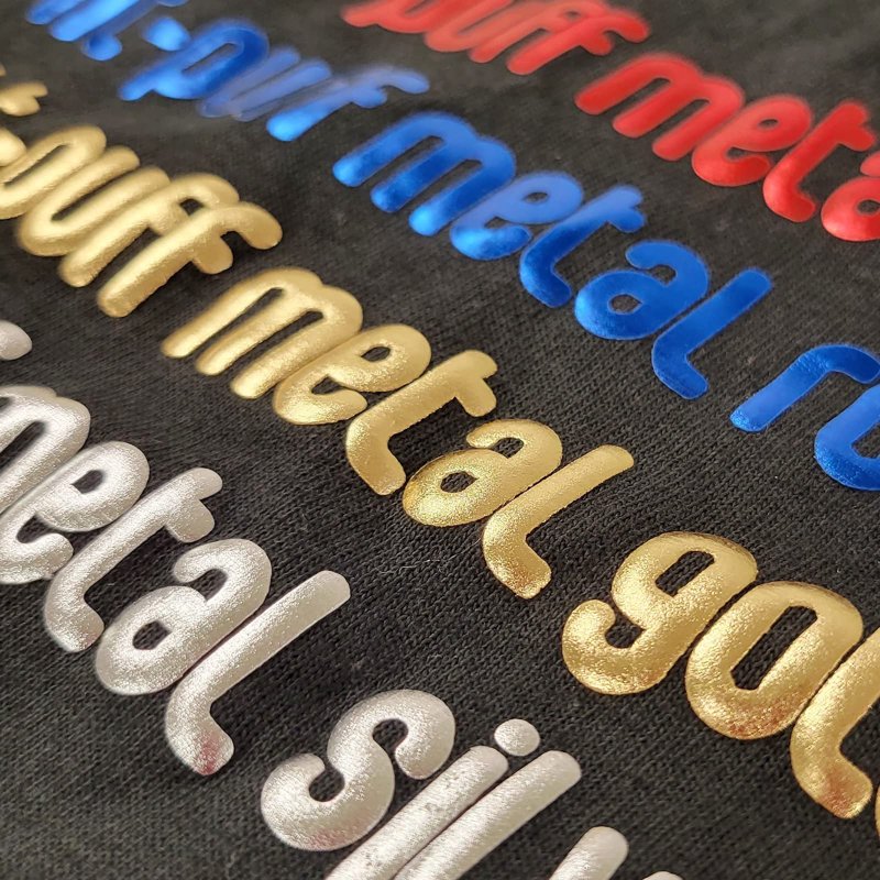 Puff Metal Heat Transfer Vinyl Foil - Rose Gold, 20" x 1 Yard, 3D Puffy Iron-On Film