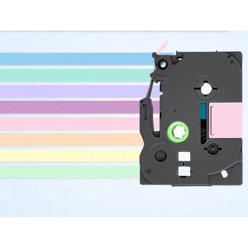 5 Pack 12mm Laminated Label Tapes for Brother P-Touch Label Makers
