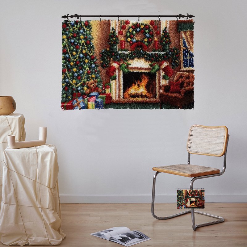 Latch Hook Rug Kit for Beginners DIY Wall Decor 60x42cm