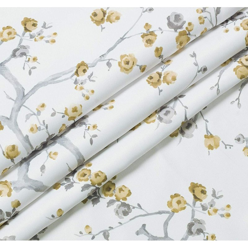Shabby Chic 2 Pack Cherry Blossom Room Darkening Curtains - Assorted Colors