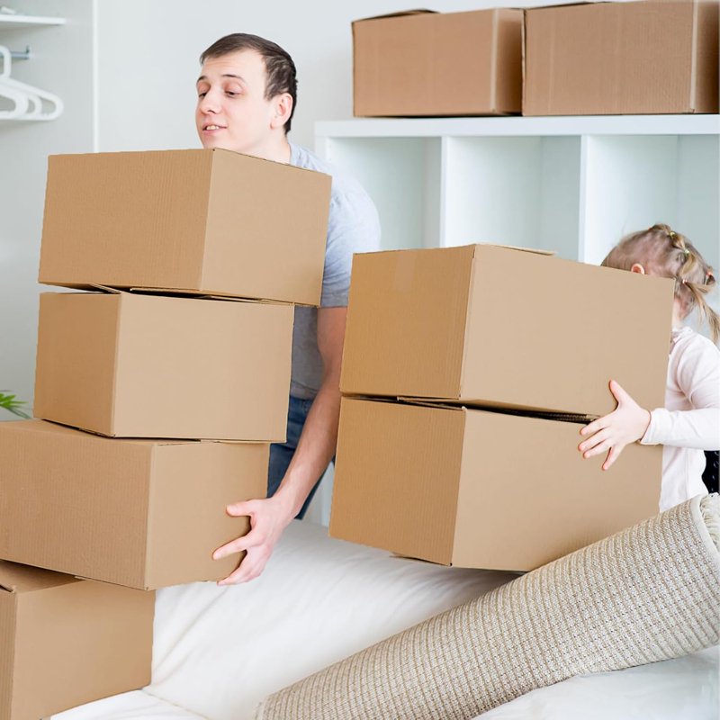 16x12x8 Shipping Boxes - 25 Pack, Corrugated Cardboard for Packing & Storage
