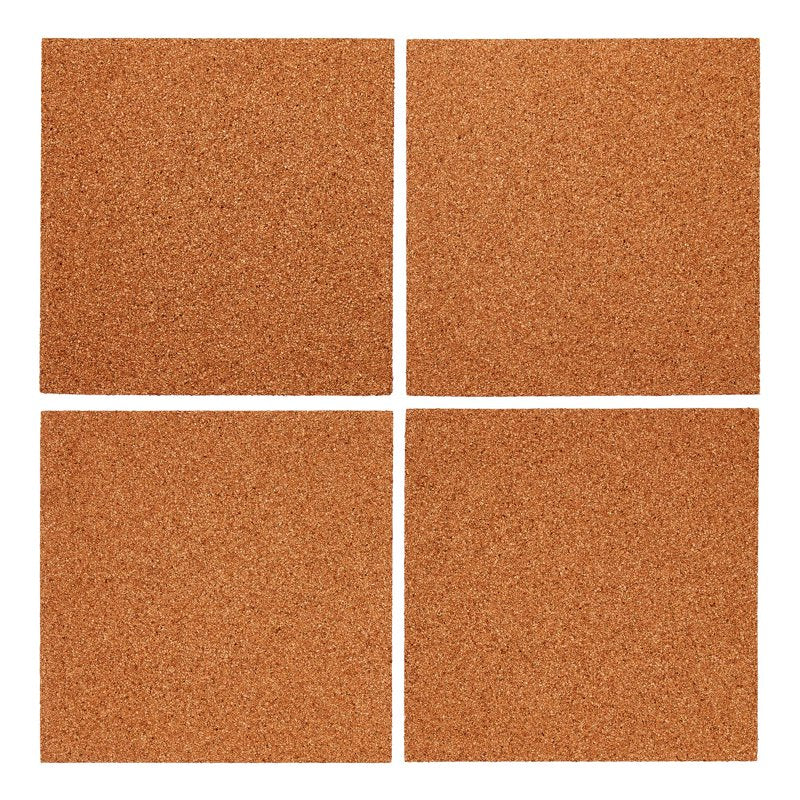 Natural Cork Tile 12x12 Frameless Pack - Sound Absorbing Wall Covering