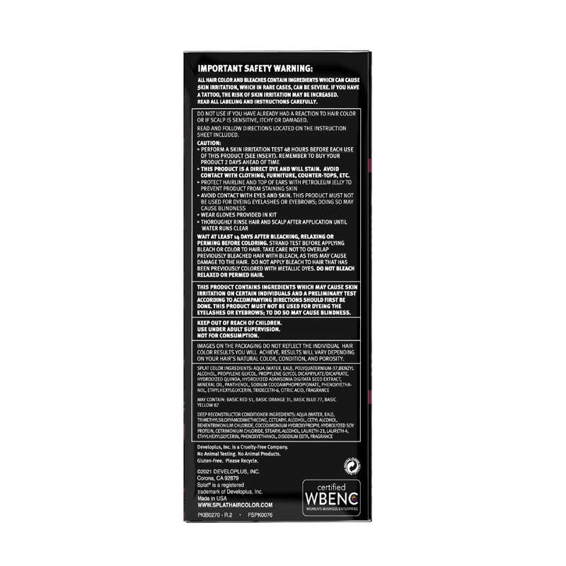 Semi-Permanent Hair Color Dye Kit - Multiple Shades, Lasts 4-6 Weeks