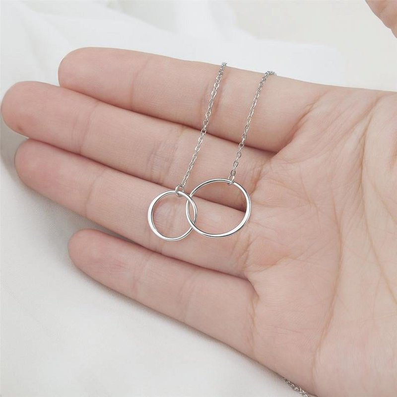 Personalized Mother's Day Jewelry Gift Set with Custom Card - Infinity Ring or Cube