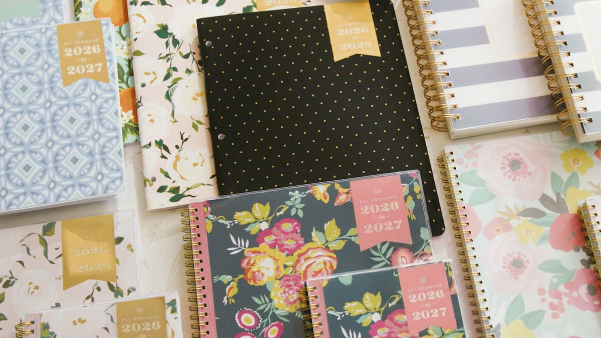 Academic Year Monthly Planner Calendar 2026-2027, 8x10 Inch, Flexible Cover, Wirebound, Laminated Tabs