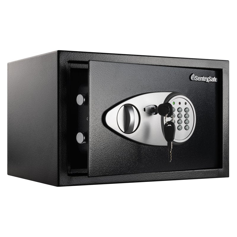 Security Safe with Digital Keypad Lock 0.58 Cu Ft Black