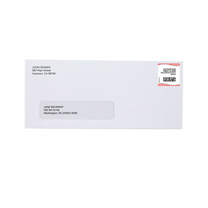 Blank Postage Labels - 800 Self-Adhesive Roll Stamps for USPS Printing