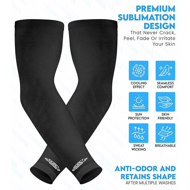 Sports Compression Arm Sleeves for Men & Women - Performance Athletic Sleeves
