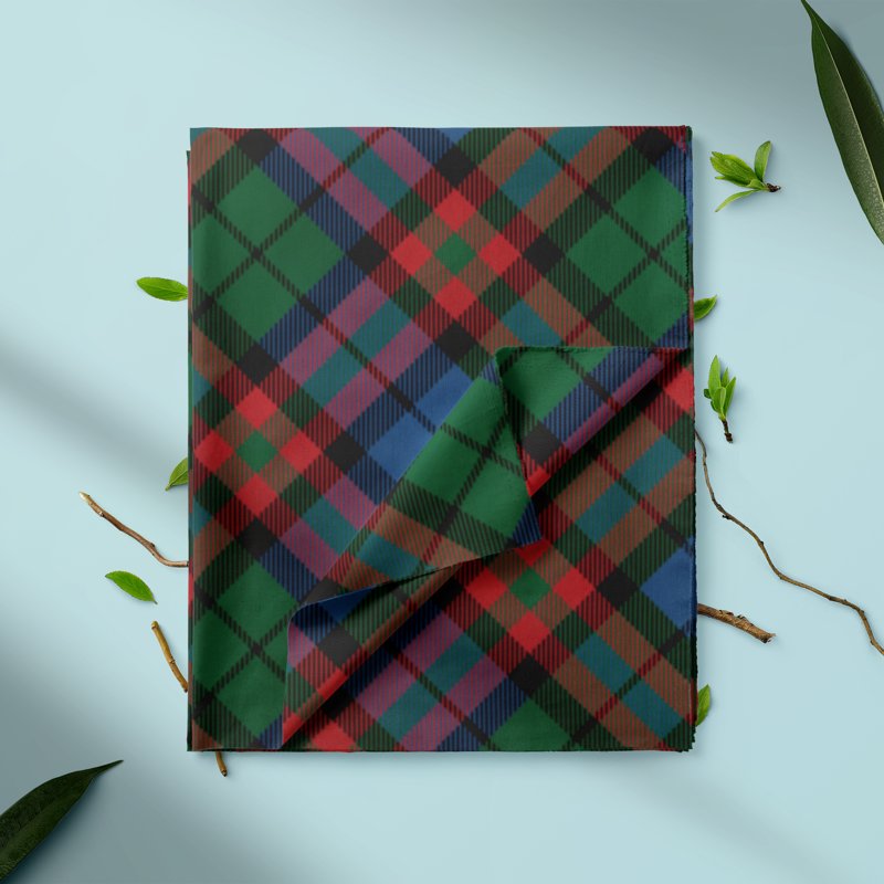 Lightweight Cotton Flannel Fabric Checkered Plaid for Crafts - Red, Blue, Green, 60" Wide