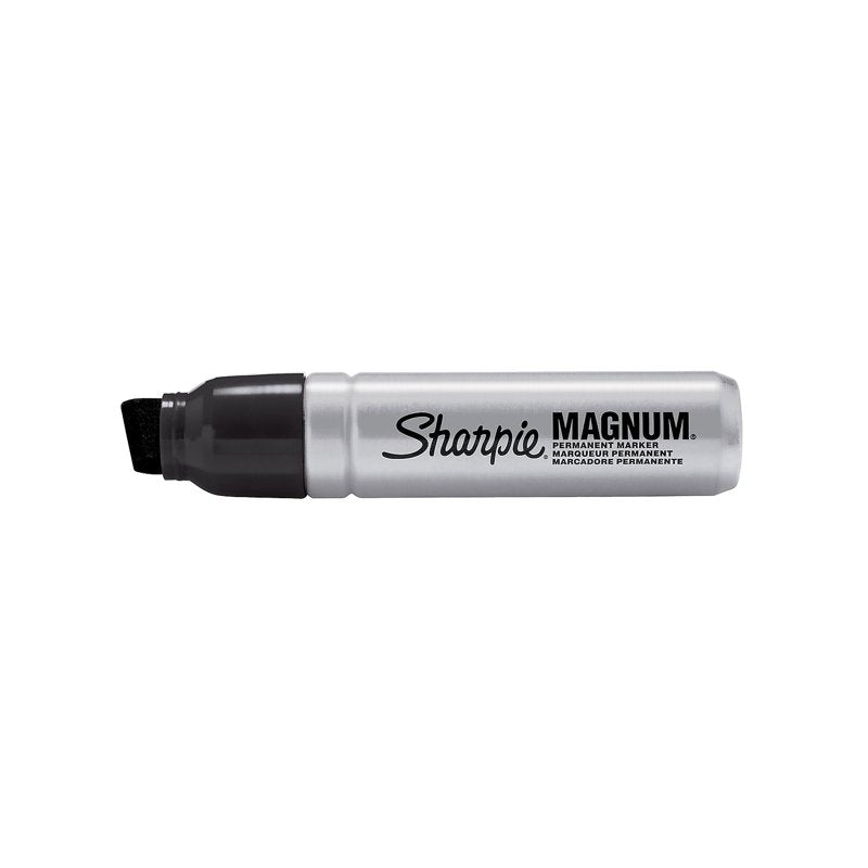 Permanent Markers with Chisel Tip - Set of 72, Silver Barrel, Black Ink
