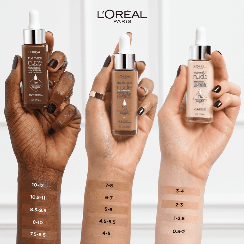 Hydrating Tinted Serum Foundation with Hyaluronic Acid - Medium Shade, 1 fl oz
