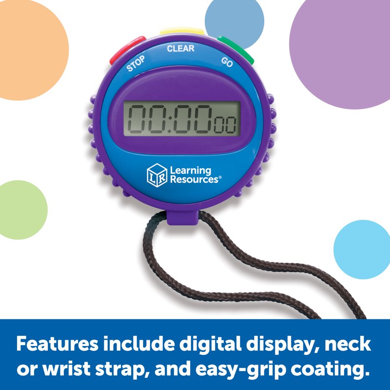 Kids Digital Stopwatch for Education and Sports - Easy-to-Use Timer for Ages 5+