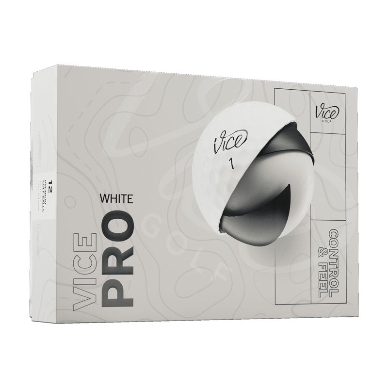 (2 Pack) Vice Pro Golf Balls 2025, White